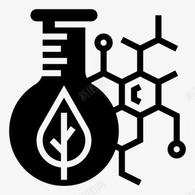 叶绿素化学萃取图标图标