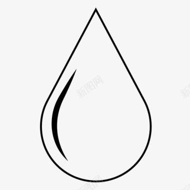 水滴油水图标图标