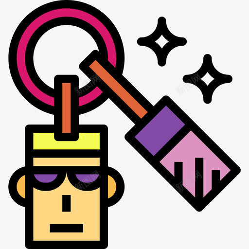 钥匙扣粉丝俱乐部3线性颜色图标svg_新图网 https://ixintu.com 俱乐部 粉丝 线性 钥匙扣 颜色