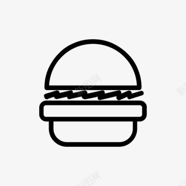 汉堡牛肉肉图标图标