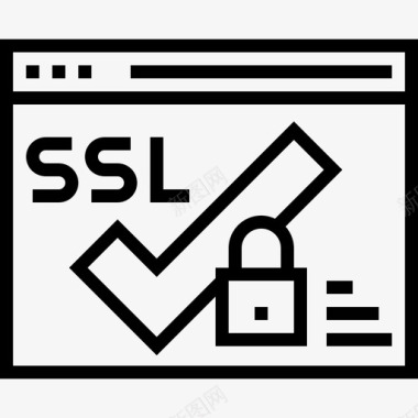 Ssl安全118线性图标图标