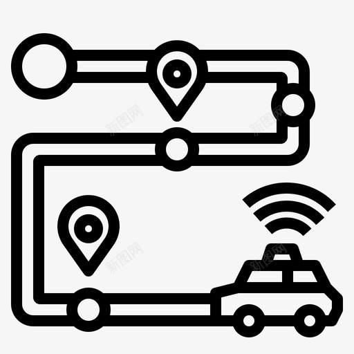 gps车位置手机图标svg_新图网 https://ixintu.com bublictransportoutline gps 位置 手机