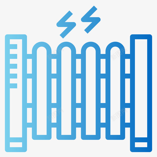 加热器冬季83梯度图标svg_新图网 https://ixintu.com 冬季 加热器 梯度