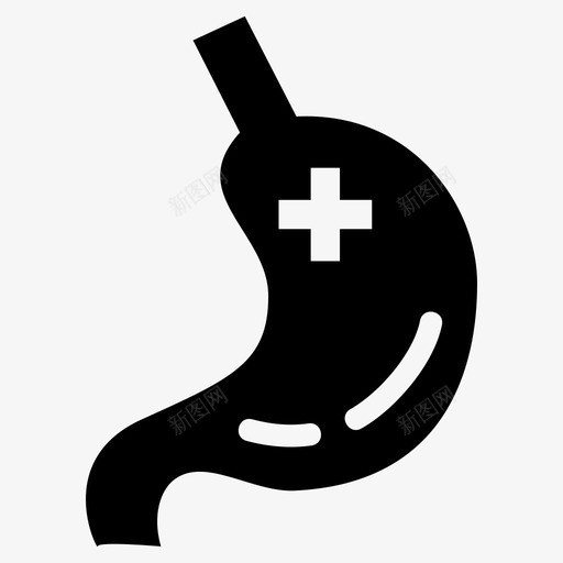 胃身体疾病图标svg_新图网 https://ixintu.com 健康 医疗 疾病 胃痛 身体