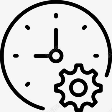 时间设置带档时钟首选项图标图标