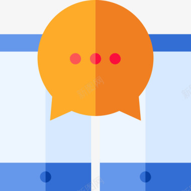 对话用户体验16扁平图标图标