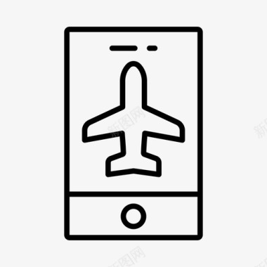 飞行模式应用程序行程图标图标