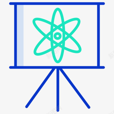 演示文稿科学技术5轮廓颜色图标图标
