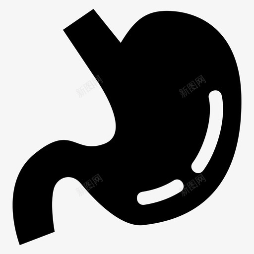 胃身体疾病图标svg_新图网 https://ixintu.com 健康 医疗 疾病 胃痛 身体