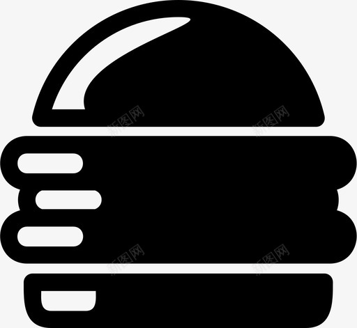 吃垃圾食品汉堡图标svg_新图网 https://ixintu.com 垃圾 汉堡 食品