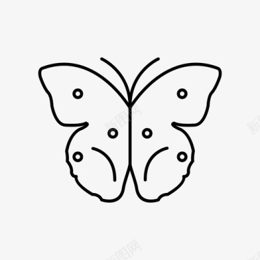 蝴蝶花园自然图标图标