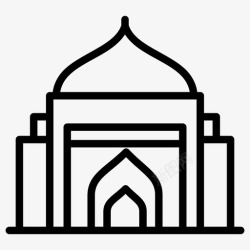 省地沙贾汗清真寺历史清真寺塔塔清真寺图标高清图片