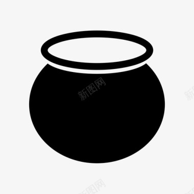 陶罐古炊具古壶图标图标