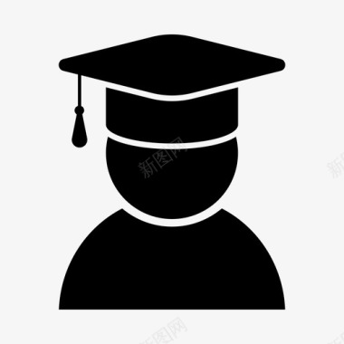 毕业帽学生大学图标图标