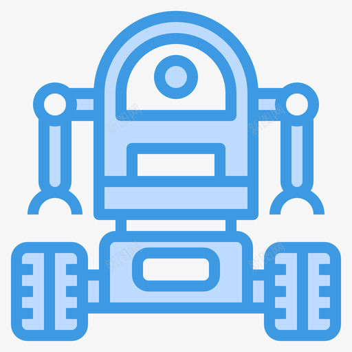 机器人太空和银河1号蓝色图标svg_新图网 https://ixintu.com 太空和银河1号 机器人 蓝色