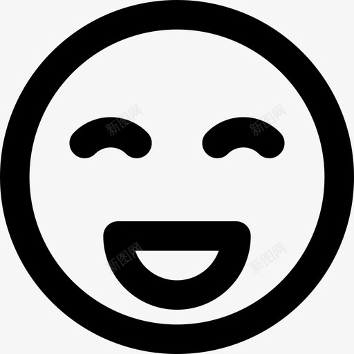 笑脸表情符号脸图标svg_新图网 https://ixintu.com 笑脸 脸 表情符号