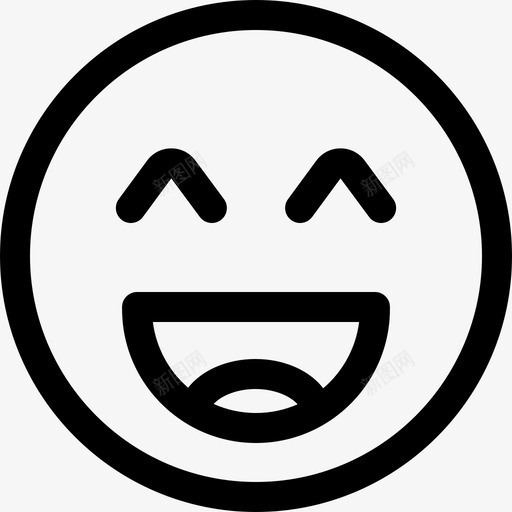 微笑表情24直率图标svg_新图网 https://ixintu.com 微笑 直率 表情