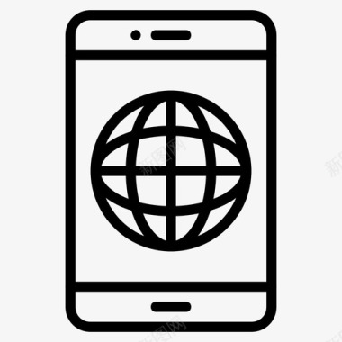 连通性手机世界图标图标