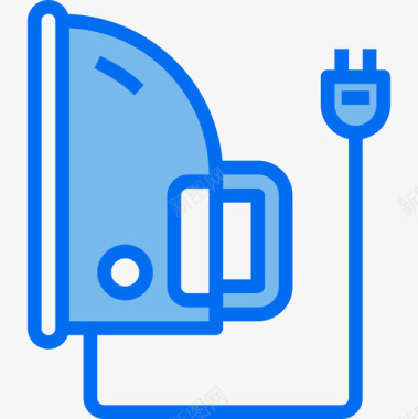 熨斗家用电子5蓝色图标图标