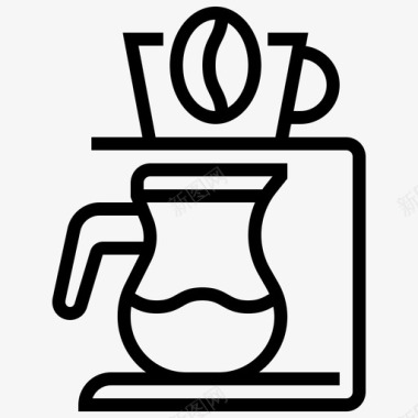 滴水器蜂巢滴头咖啡图标图标