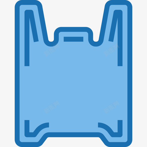 塑料袋生态176蓝色图标svg_新图网 https://ixintu.com 塑料袋 生态 蓝色