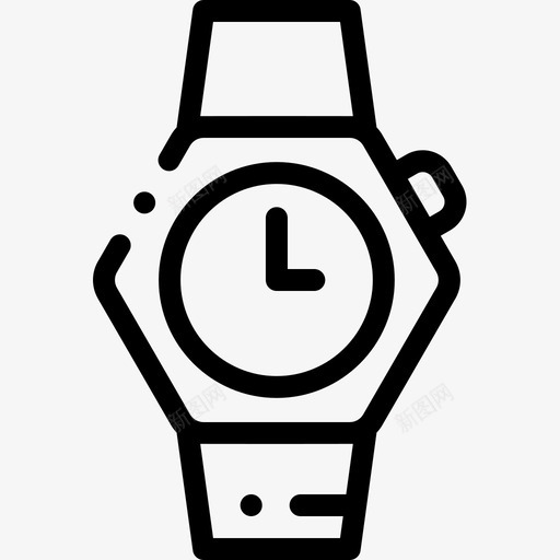 手表时尚21直线型图标svg_新图网 https://ixintu.com 手表 时尚 直线 线型