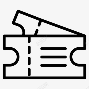 门票优惠券电影图标图标