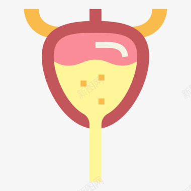 膀胱人体器官5扁平图标图标