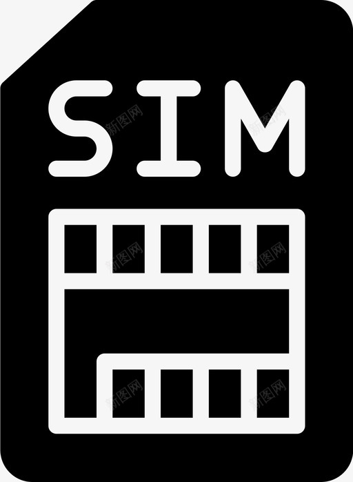 Sim卡技术72固态图标svg_新图网 https://ixintu.com Sim 固态 技术