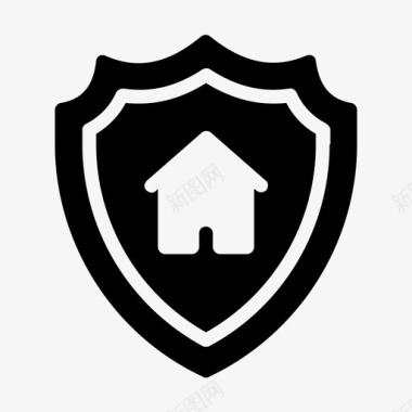 安全之家建筑房屋图标图标