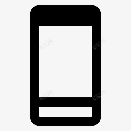 移动电话智能手机必需品图标svg_新图网 https://ixintu.com 必需品 手机 智能 移动电话