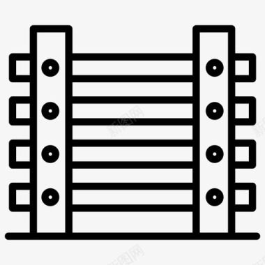 军队栅栏军队常规线152图标图标