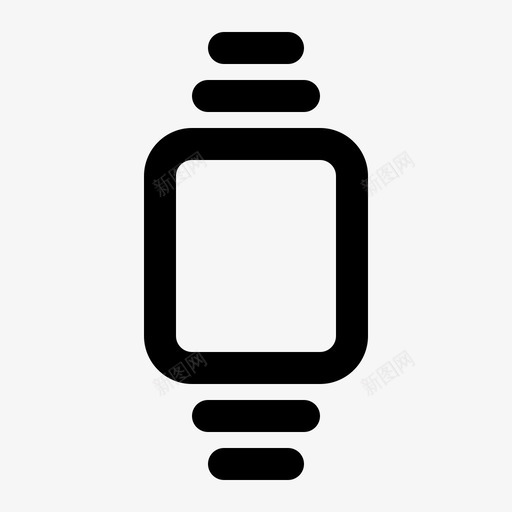 智能手表苹果手表可穿戴图标svg_新图网 https://ixintu.com 可穿戴 智能手表 科技 苹果手表