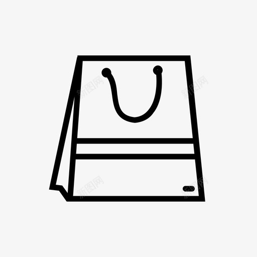 购物袋购买网上购物图标svg_新图网 https://ixintu.com 篮子和购物袋 纸袋 网上购物 购买 购物袋