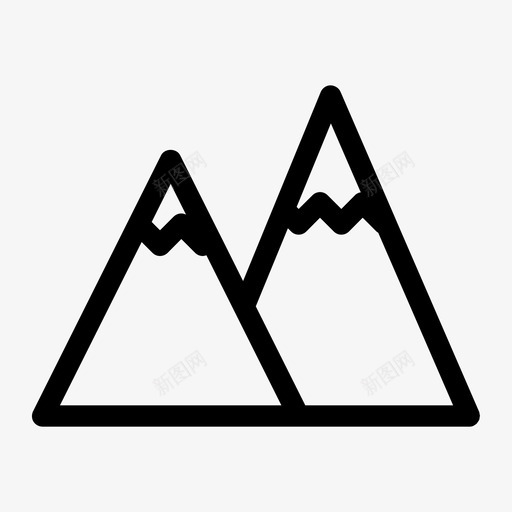 高山冒险攀爬图标svg_新图网 https://ixintu.com 冒险 攀爬 攀爬人物 野营 高山