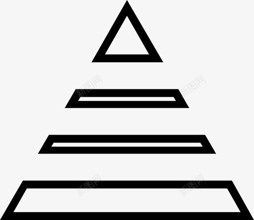 金字塔指南增长图标svg_新图网 https://ixintu.com 增长 指南 统计 营销 金字塔
