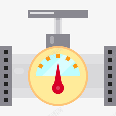 压力表能量46扁平图标图标