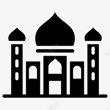 苏丹艾哈迈德清真寺蓝色清真寺土耳其地标图标图标