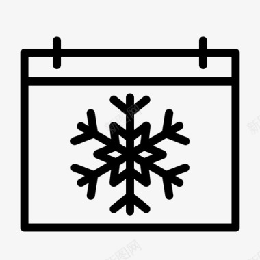 冬季日历圣诞节日期图标图标