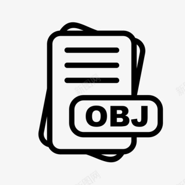 obj文件扩展名文件格式文件类型集合图标包图标
