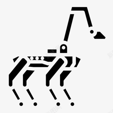 机器人狗人工智能图标图标