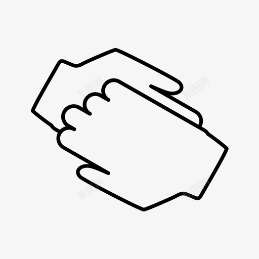 握手交易合作伙伴图标svg_新图网 https://ixintu.com 交易 合作伙伴 图标 握手 轮廓