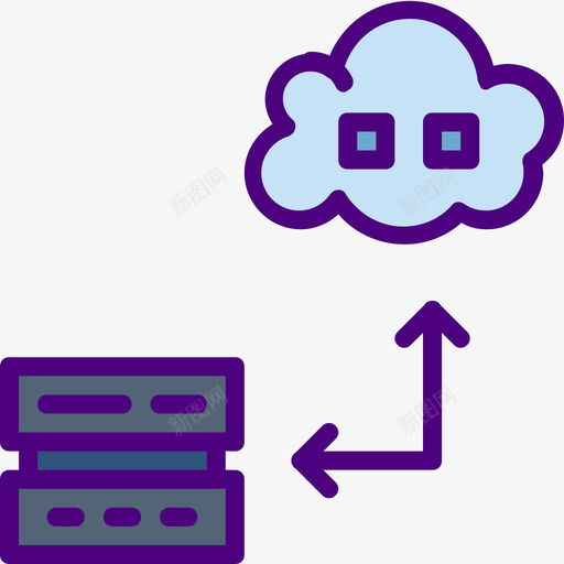 云技术71线颜色图标svg_新图网 https://ixintu.com 技术 颜色