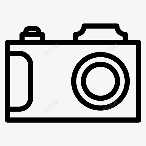 相机数码单反相机图标svg_新图网 https://ixintu.com 单反相机 摄影 数码 相机 相机粗体线条集226
