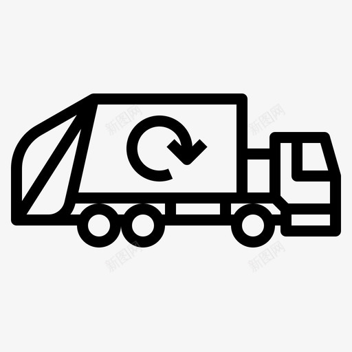 回收车生态垃圾图标svg_新图网 https://ixintu.com 回收 垃圾 废物 生态