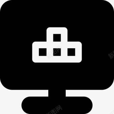 电子游戏电视27填充图标图标