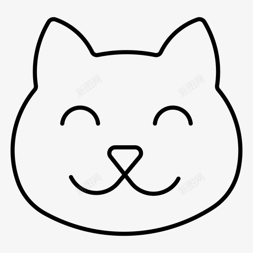 猫坏运气黑猫图标svg_新图网 https://ixintu.com 万圣节 喵喵 坏运气 猫 黑猫