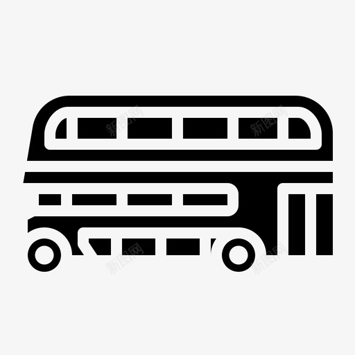 双层巴士旅游交通图标svg_新图网 https://ixintu.com 交通 双层巴士 巴士运输 旅游