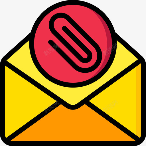 电子邮件电子邮件操作4线颜色图标svg_新图网 https://ixintu.com 操作 电子邮件 颜色