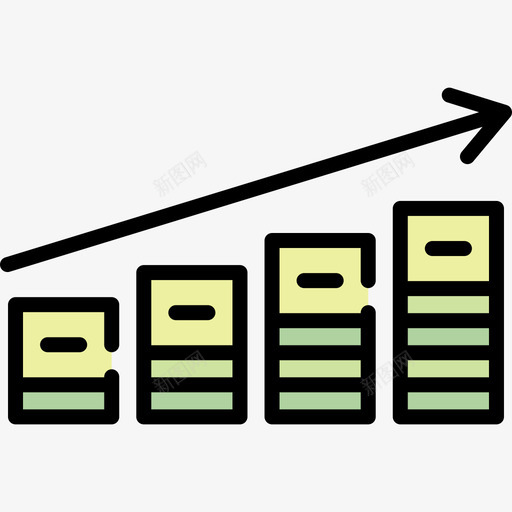 金钱投资43线性颜色图标svg_新图网 https://ixintu.com 投资43 线性颜色 金钱